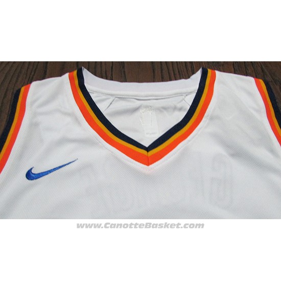 Maglia Oklahoma City Thunder Paul George #13 2017-18 Bianco
